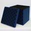Foldable storage pressed velvet ottoman