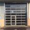 Modern New 6 cm Aluminum Alloy Frameless Garage Door Single Double Layer Mirror Glass Engraving Plate Perspective Door Panel