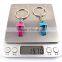 christmas promotional gifts coloful whistle key chains