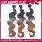 2015  hot sell christmas cheap indian virgin human ombre hair with high quality