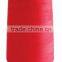 All red 3x3 100 virgin polyester industrial bale sewing thread