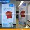 Double Side UV Printing Poster Fabric Light Box With Free Standing