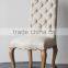 Neoclassical Fabric Upholstery High Back Banquet Designer Chair