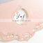 Elegant & Handmade White Wedding Laser Cut Wedding Invitations With Pink Laser Cut Border