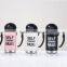 Thermal stainless steel coffee travel mug