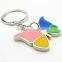 New Arrival enamel metal butterfly keychain wholesale/