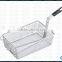 Standard McDonald's Fry Basket with Plastic Coated Handle for Commercial Kitchen