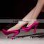 Purple strap wholesale wedding party shoes for woman 2015
