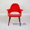 Replica Eero Saarinen Organic Chair - Red Fabric