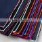 Hand made contrast color margin pocket square silk