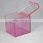 Cube Stackable acrylic storage boxes and Cases with lid