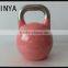 2016 NEW HOT Steel Competition Kettlebell Color With Stainless Steel Handle,one Step Strech Forming,logo Could be Laser Carved