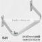 Metal Chrome Square Tube Display Support Slotted Aluminum Tube
