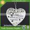 White Polyresin Star Hanging Ornament for Christmas Tree Decoration