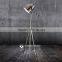 Retro and vintage metal tripod floor lamps with metal head in antique brass LGM020F