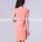 Fashion designer dress and models casual dress for girls or dress design wholesale custom with round neck