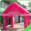 Rose Red and White Advertising Inflatable Tent, Inflatable Lawn Tent