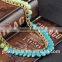 New Fashion Bohemia Multilayer Bronze Turquoise Tassel Pendant Charm Necklace