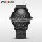Relogios Masculino 2016 WEIDE New Luxury Leather Watches Men Strap Japan Movt Quartz Watch Stainless Steel Back