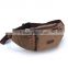 Man high quality waist pack brown color canvas waist bag man cheap chest bag very low price factory bags