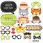 newest 12pcs Halloween fashion show props paper photo props