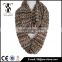 Acrylic knitted chinese style winter colorful loop scarf
