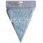 IT'S A Boy Blue Pennant Paper Banner For Baby Shower Decoration