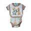 custom make healthy fabric lovely cartoon pattern with cute bibs childrens clothing