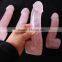 high quality lifelike masturbation natural rose quartz dildo for women huge crystal dildo