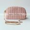 Young color pink shinning mesh casual cross body bag since 1997
