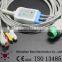 Kontron 12pin 3 Lead ECG Cable and Leadwires, IEC with Grabber