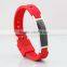 4 in 1 energy element rubber bracelet magnetic bracelet clasp silicone bracelet for sale