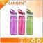 Sport flip lid carbon filter straw water bottle