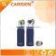 Top seller easy to carry flip lid transparent glass water bottle