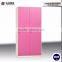 high quality pink 2 door wardrobe steel locker