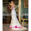 GS3 elegant sleeveless v neck backless vintage lace wedding dress applique beaded floor length noiva vestido de noiva