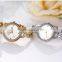 Hot Sale Factory Ladies Gold Color Analog Quartz Bracelet Watches