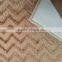 100% polyester W jacquard carpet PVC back