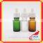 Amber frosted glass bottle 30ml with glass bottles for oil with empty glass dropper bottle