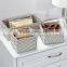 Collapsible storage organizer order box with 24 compartments