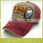 Embroider eagle logo 5 panel hats prewashed fabric baseball cap