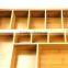 BH012 Rmovable Bamboo Adjustable Cutlery Drawer Organizer