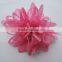 Handmade chiffon artificial flower for hair accessories and garment,artificial flower cloth flower