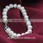 AAA Grade Latest Design Pearl Bracelet 18k Gold Plated Natural Cultured Freshwater Pearl Bracelet