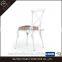 Modern High Back Metal Cross Back Chair