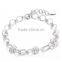 Hollowed Model Connection 925 Sterling Silver Friendship Bracelets