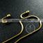 12*21mm vintage brass plated bronze kidney earrings hoop DIY jewelry findings supplies 1701064