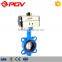 single acting ductile iron pneumatic butterfly valve on/off