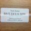 souvenir double side printing embossed metal keychain