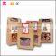 Surper food grade small kraft brown paper bag with window for food